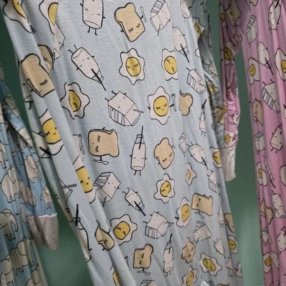 Little Sleepies Green and Blue Pajama Sets Soft and Cozy - Picture 10 of 16